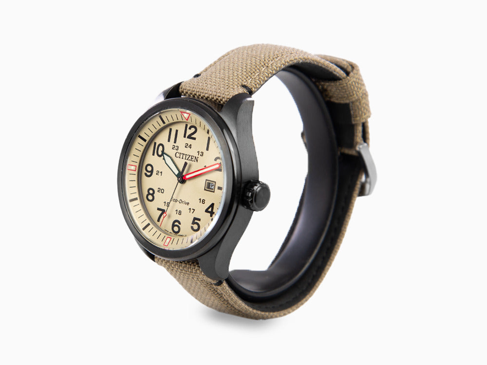 Montre à Quartz Citizen OF, Eco Drive J810, 42.6 mm, Nylon, 10 atm, AW5005-12X