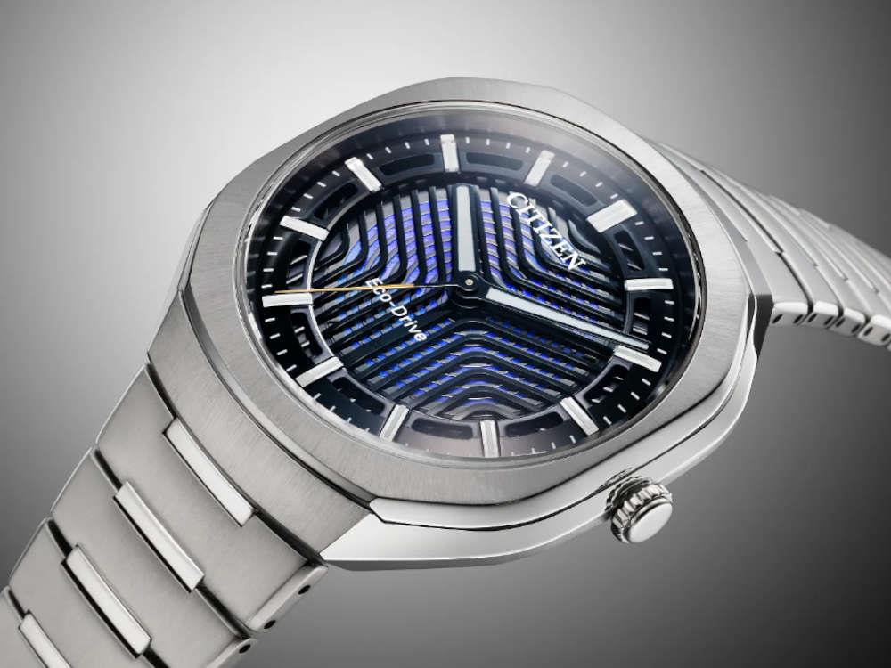 Montre à Quartz Citizen Photon, Eco-Drive, Bleu, Edition Limitée, BJ6560-53W