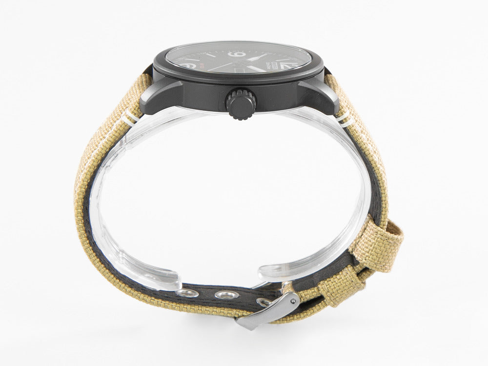 Montre à Quartz Citizen OF, Eco Drive, 42 mm, Bracelet en cuir, BM8476-23E