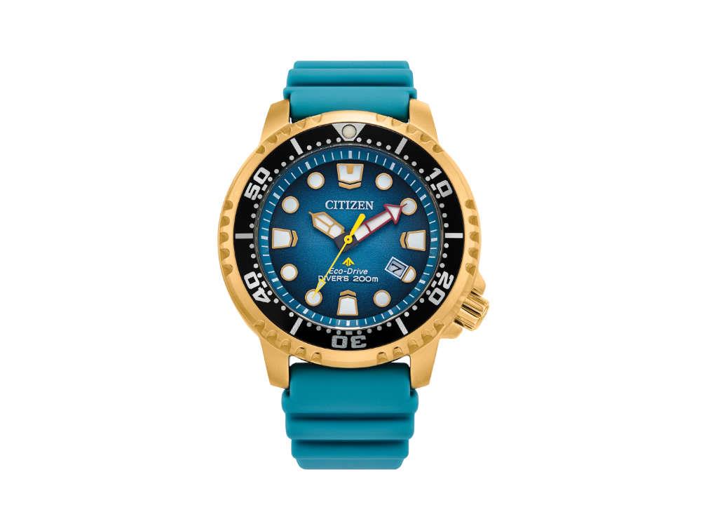 Montre à Quartz Citizen Promaster, Eco Drive E168, 44 mm, Bleu, BN0162-02X