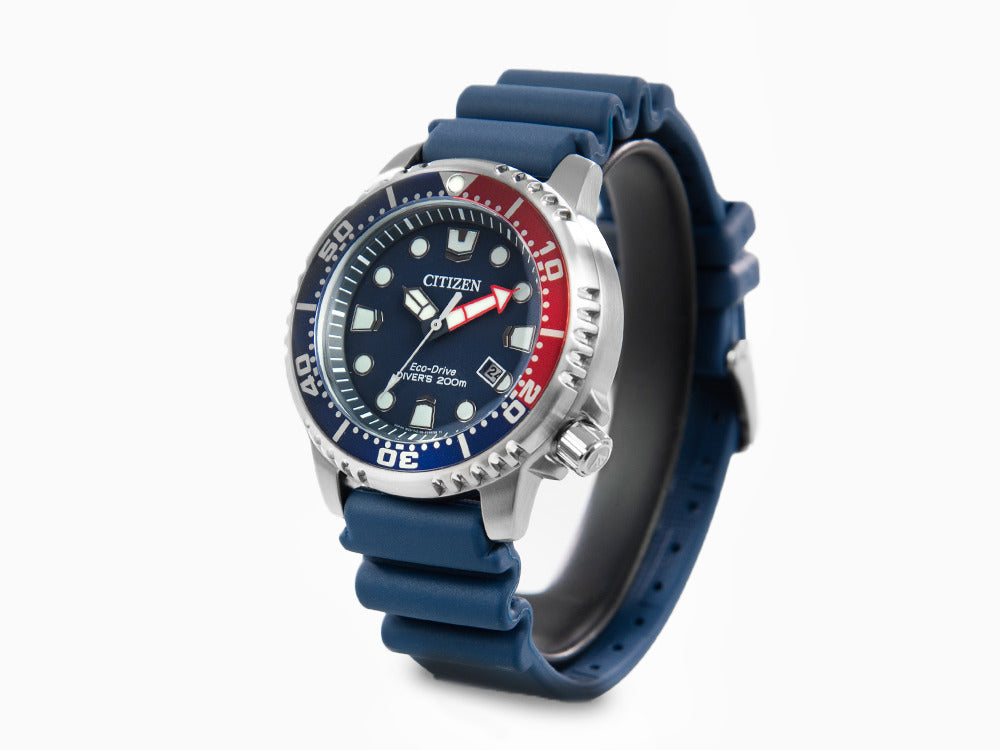 Montre à Quartz Citizen Promaster, 44 mm, Bleu, 20 atm, BN0168-06L