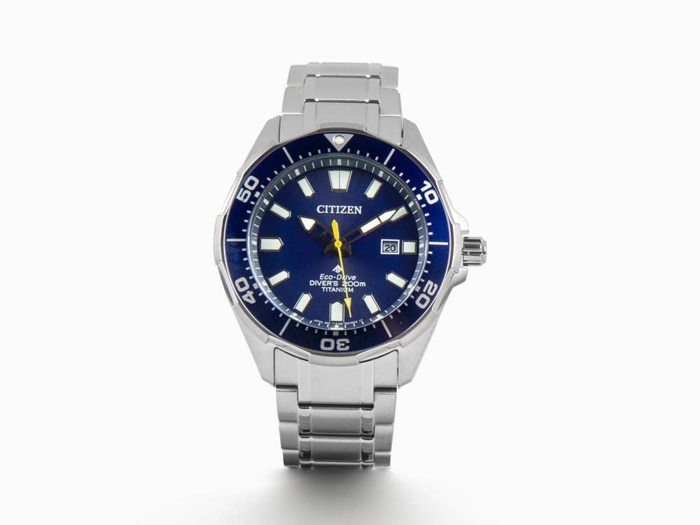 Montre à Quartz Citizen Promaster, Eco Drive, 43,5mm, Bleu, 20 atm, BN0201-88L