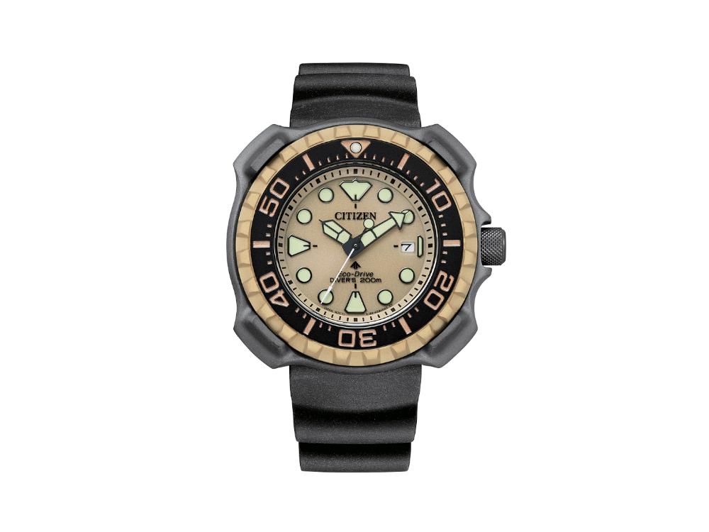 Montre à Quartz Citizen Promaster, 46.5 mm, Beige, 20 atm, BN0226-10P