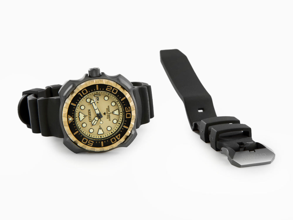 Montre à Quartz Citizen Promaster, 46.5 mm, Beige, 20 atm, BN0226-10P