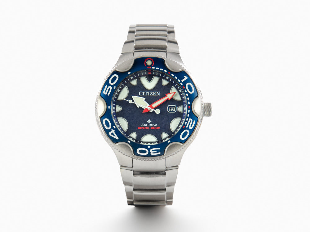 Montre à Quartz Citizen Promaster Orca, 46 mm, Bleu, 20 atm, BN0231-52L