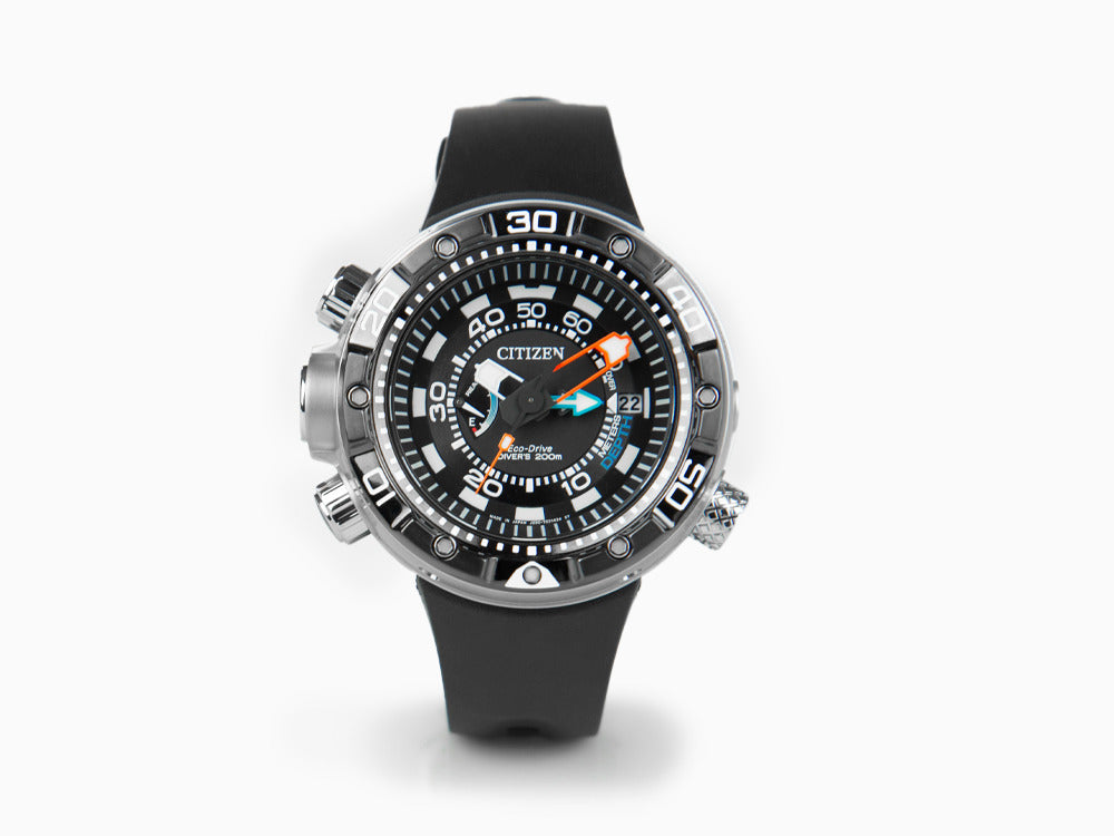 Montre à Quartz Citizen Promaster Aqualand, Eco Drive, Noir, 20 atm, BN2024-05E