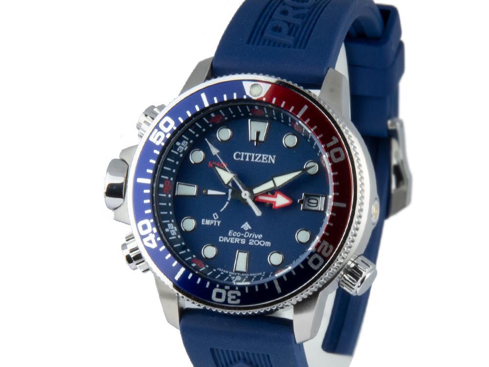 Montre à Quartz Citizen Promaster, Eco Drive, 46.1 mm, Bleu, 20 atm, BN2038-01L
