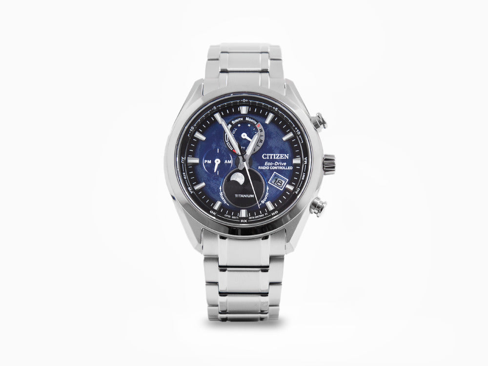 Montre à Quartz Citizen Radio Controlled Tsuki-Yomi, H874, Bleu, BY1010-81L