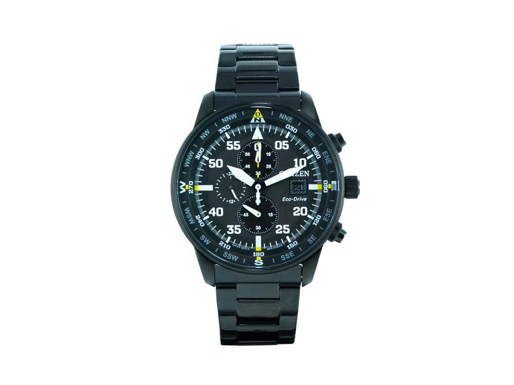 Montre à Quartz Citizen OF, Eco Drive B612, Noir, 44 mm, 10 atm, CA0695-84E Montre à Quartz Citizen OF, Eco Drive B612, Noir, 44 mm, 10 atm, CA0695-84E