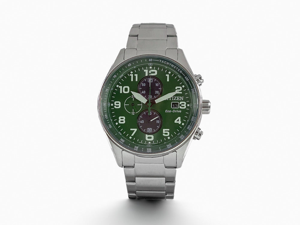 Montre à Quartz Citizen OF, Vert, 43 mm, 10 atm, CA0770-72X