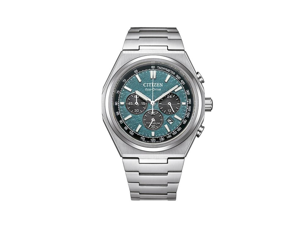Montre à Quartz Citizen Super Titanium, 42.5 mm, Vert, 10 atm, CA4610-85X