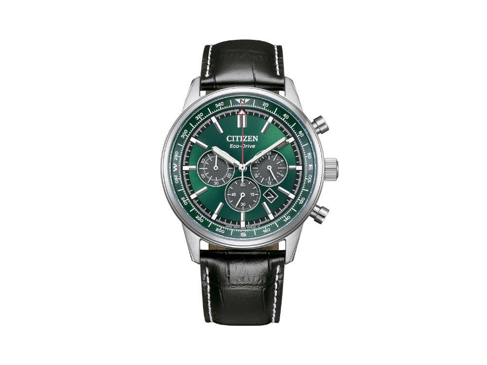 Montre à Quartz Citizen OF Chrono Pilot, Vert, 42 mm, CA4720-01X
