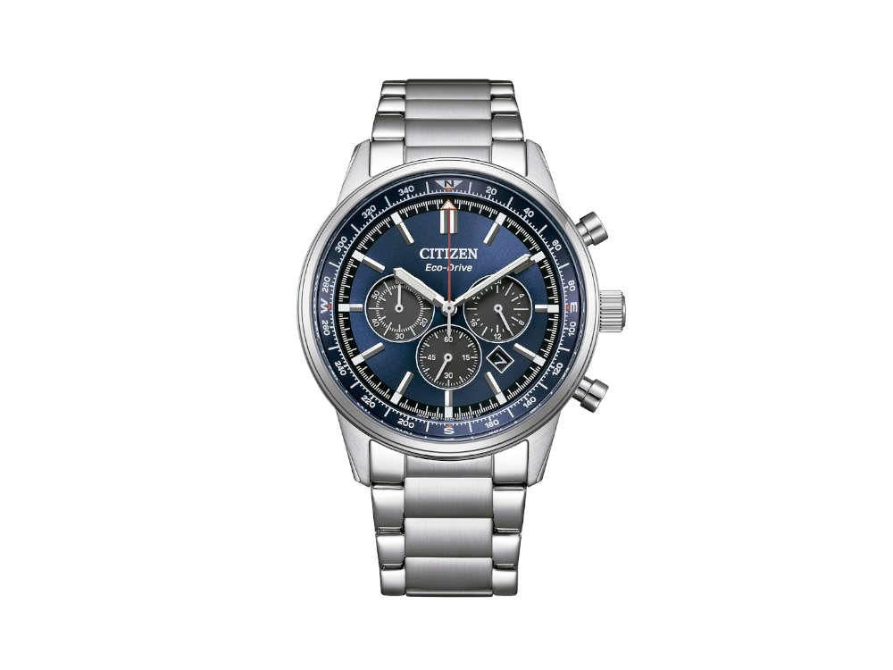 Montre à Quartz Citizen OF Chrono Pilot, Bleu, 42 mm, 10 atm, CA4720-52L