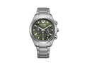 Montre à Quartz Citizen Super Titanium Chrono, 40 mm, Vert, CA4750-51X