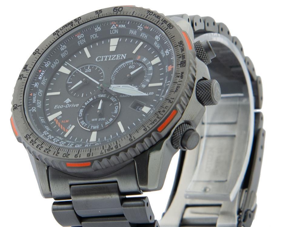 Montre à Quartz Citizen Radio Controlled, ECO DRIVE, 45 mm, Noir, CB5007-51H