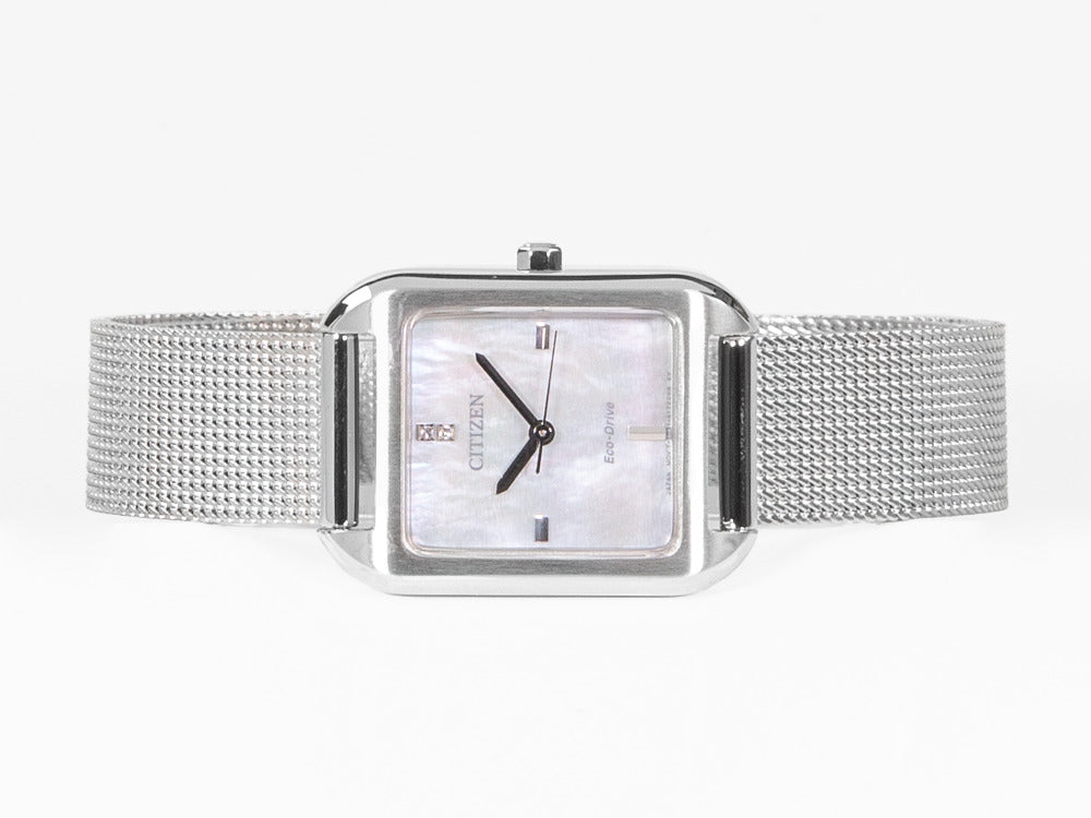 Montre à Quartz Citizen Lady, Eco Drive E031, 31,5 mm, Nacre, EM0491-81D