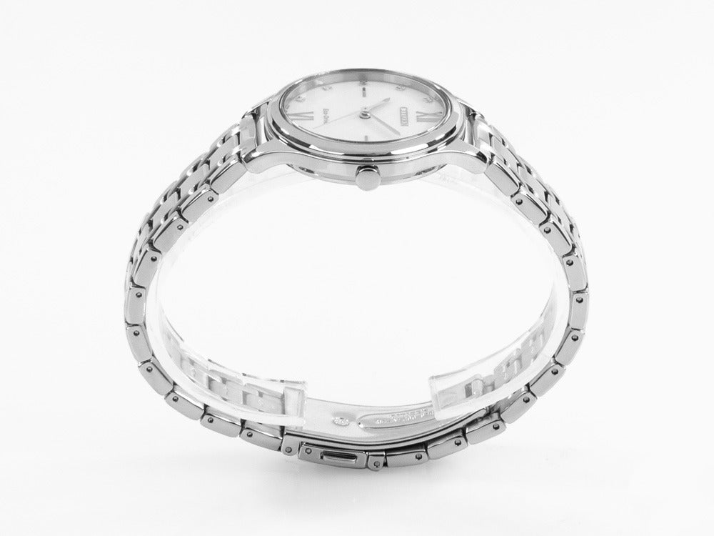 Montre à Quartz Citizen Lady OF, Eco Drive E031, 32 mm, 5 atm, Blanc, EM0500-73A