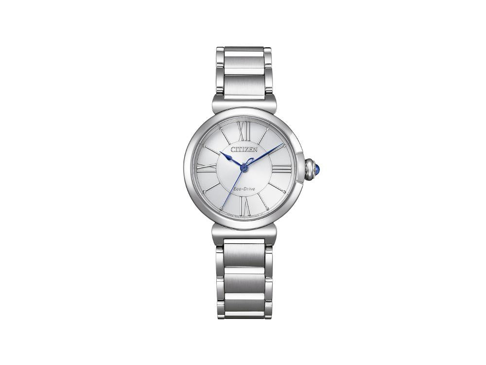 Montre à Quartz Citizen Lady, Eco Drive E031, 29,5 mm, Blanc, EM1070-83A