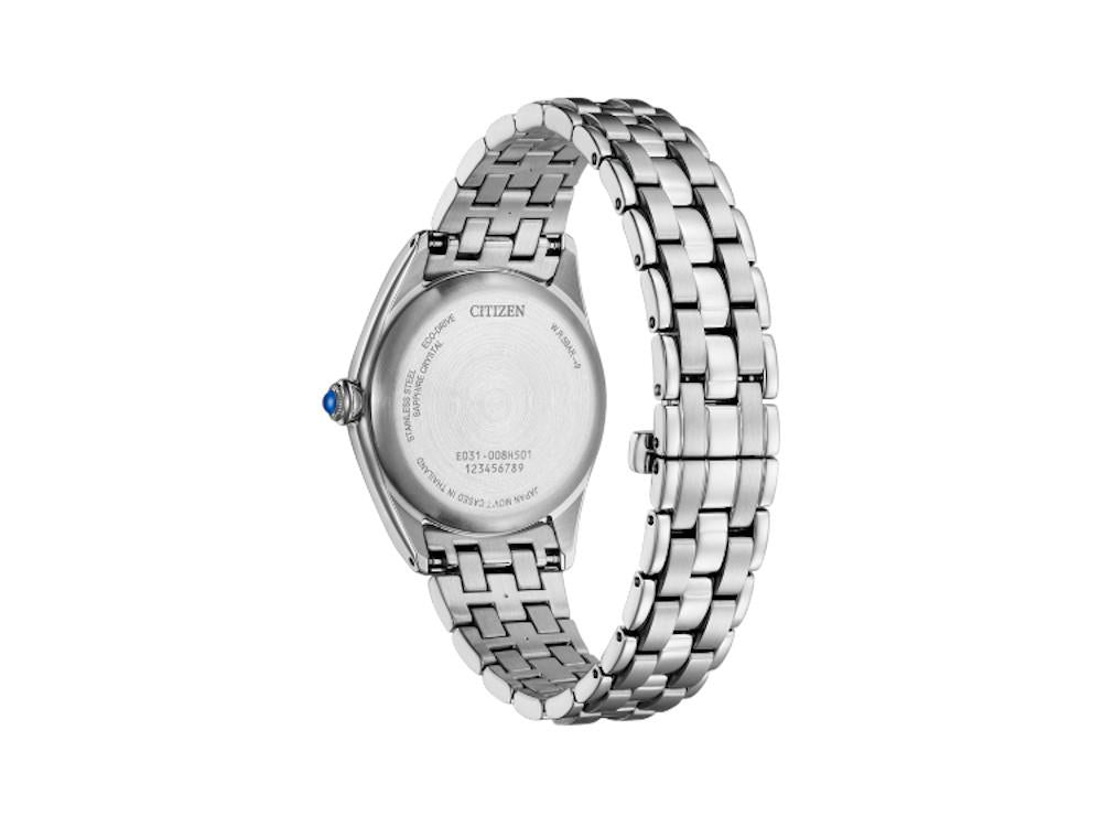 Montre à Quartz Citizen Lady, Eco Drive E031, 33 mm, Bleu, EM1140-80L