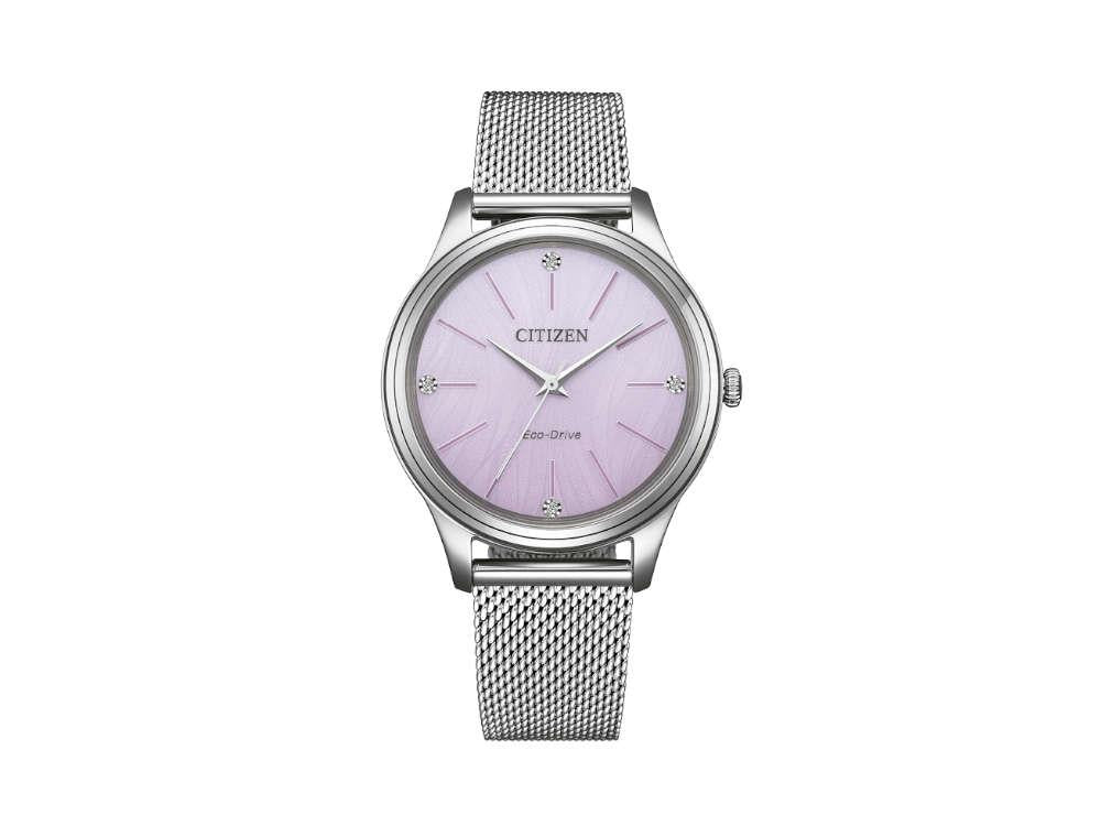 Montre à Quartz Citizen OF Lady Casual, Rosa, 34 mm, 5 atm , EM1220-82X