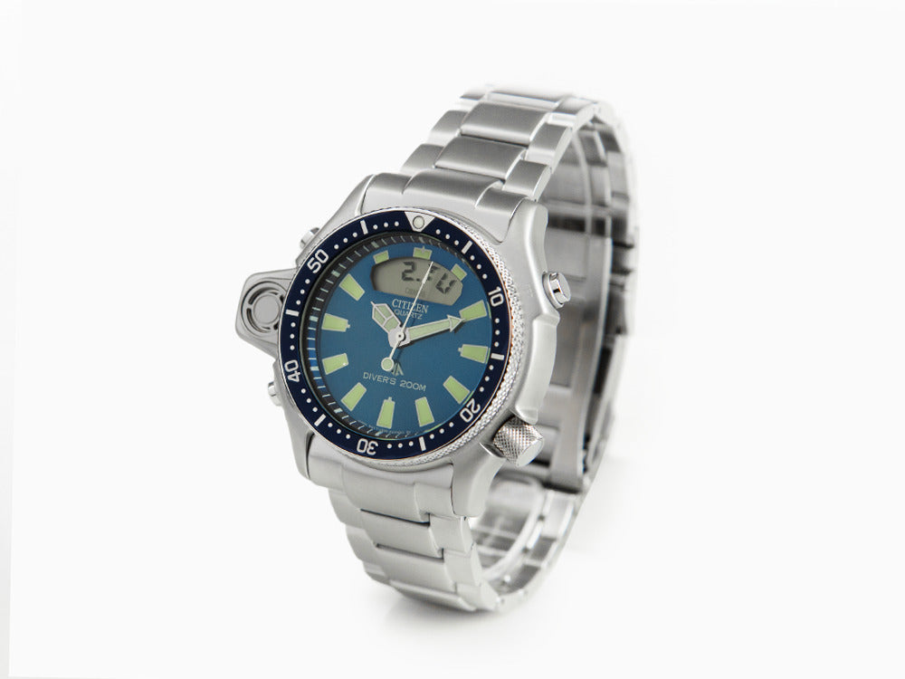 Montre à Quartz Citizen Promaster Aqualand I, 50.70 mm, Bleu, 20 atm, JP2000-67L
