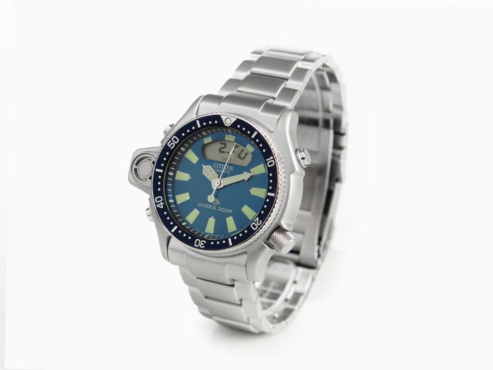 Montre à Quartz Citizen Promaster Aqualand I, 50.70 mm, Bleu, 20 atm, JP2000-67L