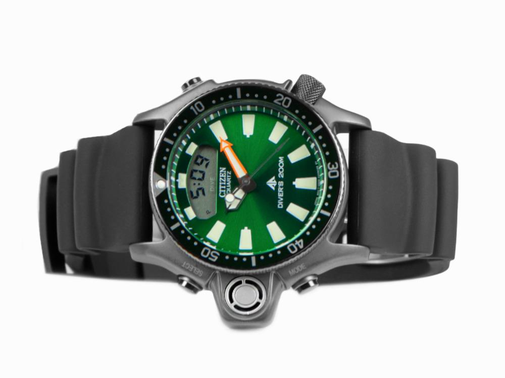 Montre à Quartz Citizen Promaster Aqualand I, Vert, Edition spéciale, JP2007-17X