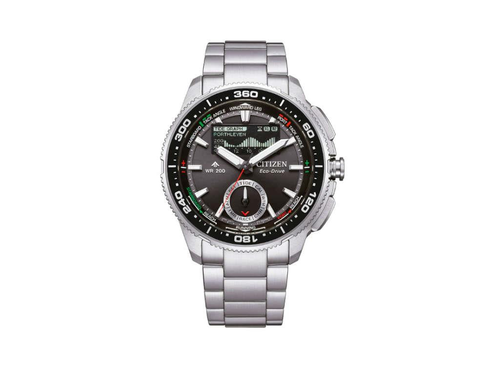 Montre à Quartz Citizen Promaster Wave Tracker, 42.4 mm, Noir, JV3001-53E