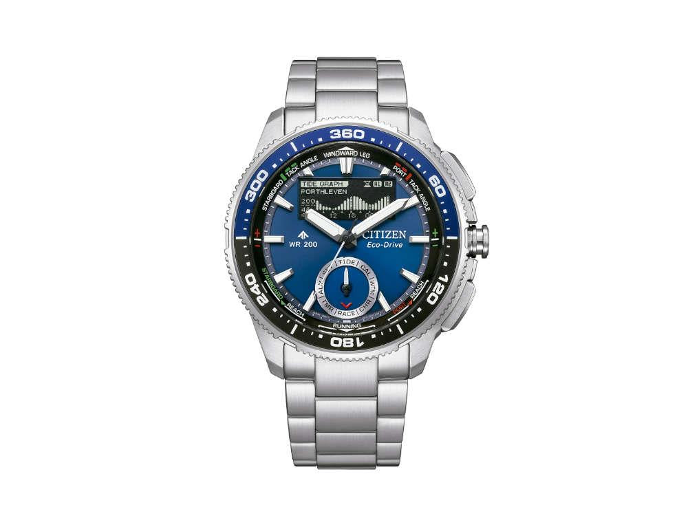 Montre à Quartz Citizen Promaster Wave Tracker, 42.4 mm, Bleu, JV3006-50L