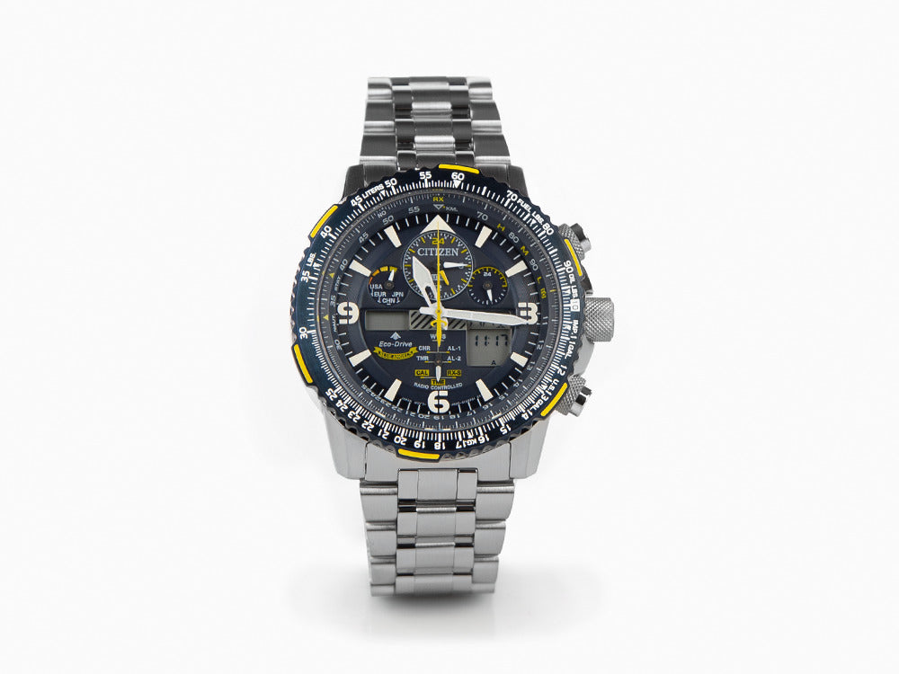Montre à Quartz Citizen Promaster Blue Angels, 45 mm, Bleu, 20 atm, JY8078-52L
