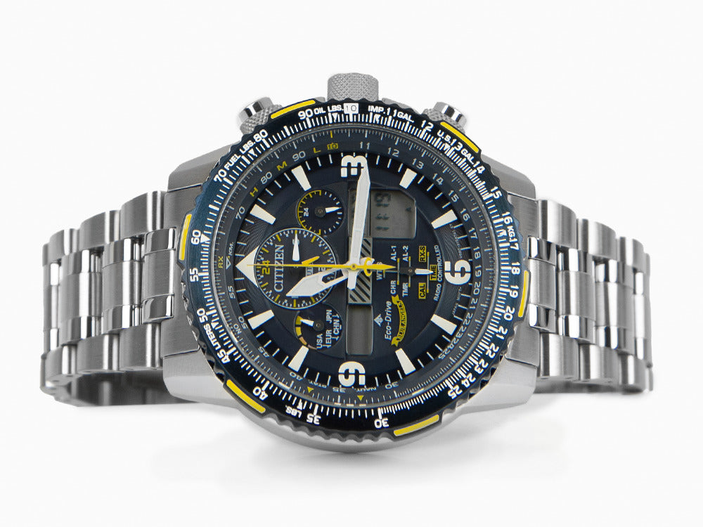 Montre à Quartz Citizen Promaster Blue Angels, 45 mm, Bleu, 20 atm, JY8078-52L