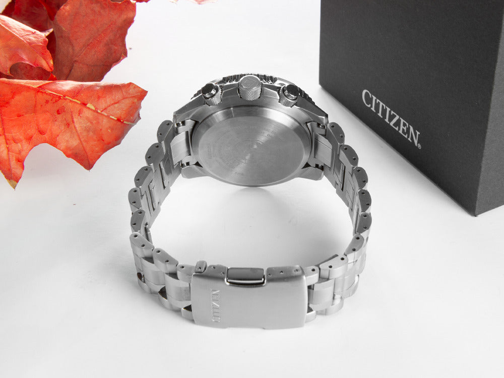 Montre à Quartz Citizen Radio Controlled, Eco Drive, Bleu, 20 atm, JY8100-80L