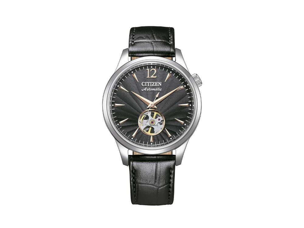 Montre Automatique Citizen Mecha Open Heart, 40 mm, Noir, 5 atm, NH9131-14E