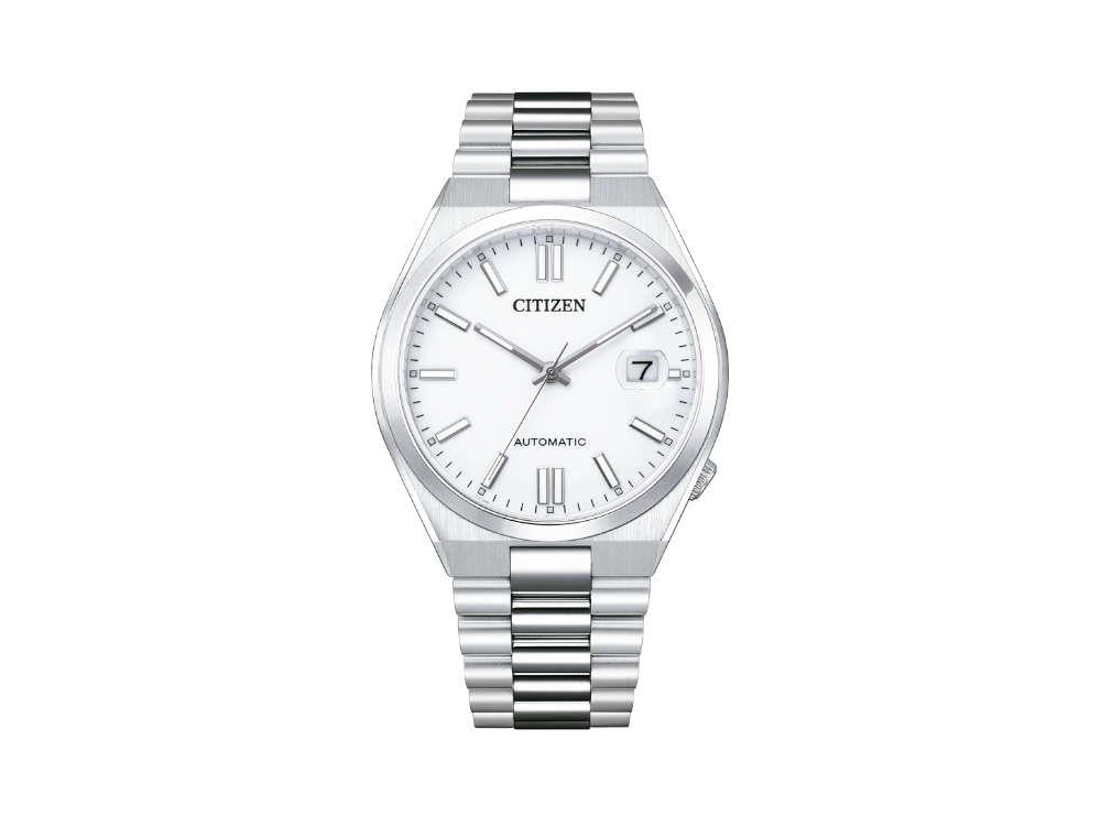 Montre Automatique Citizen Tsuyosa, Citizen 8210, 40 mm, Blanc, NJ0150-81A