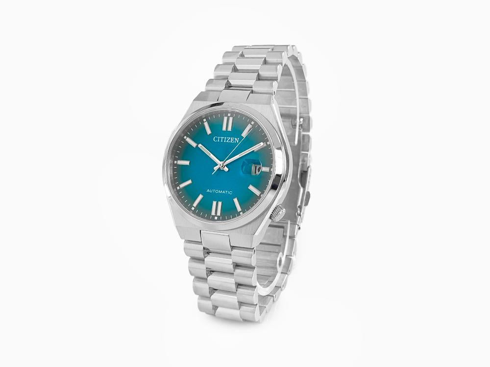 Montre Automatique Citizen Tsuyosa, Citizen 8210, 40 mm, Bleu, NJ0151-88X