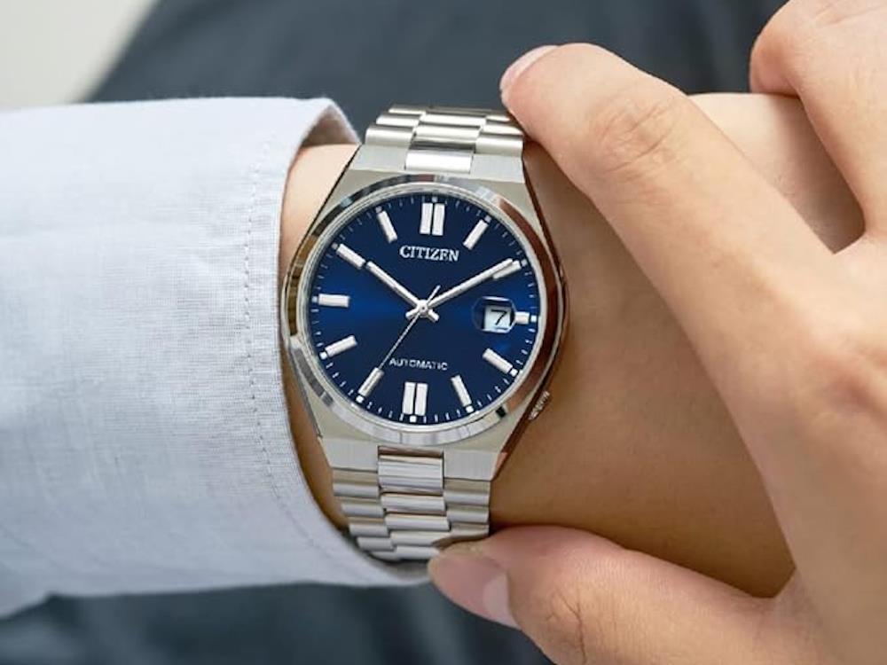 Montre Automatique Citizen, 8210, 37 mm, Bleu, 5 atm , NJ0200-50M