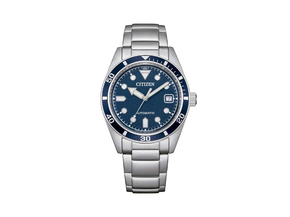 Montre Automatique Citizen OF Unisex, 38,5mm, Bleu, 10 atm, NJ0228-51L