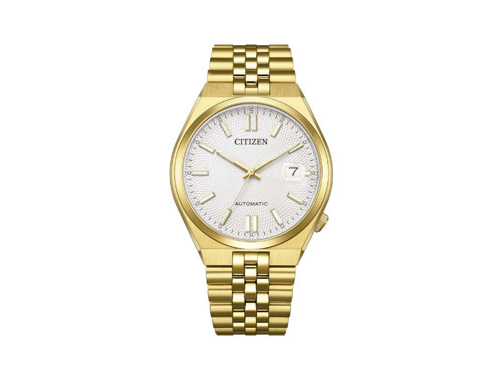Montre Automatique Citizen Tsuyosa 60, Citizen 8310, 40 mm, Blanc, NK0022-50A