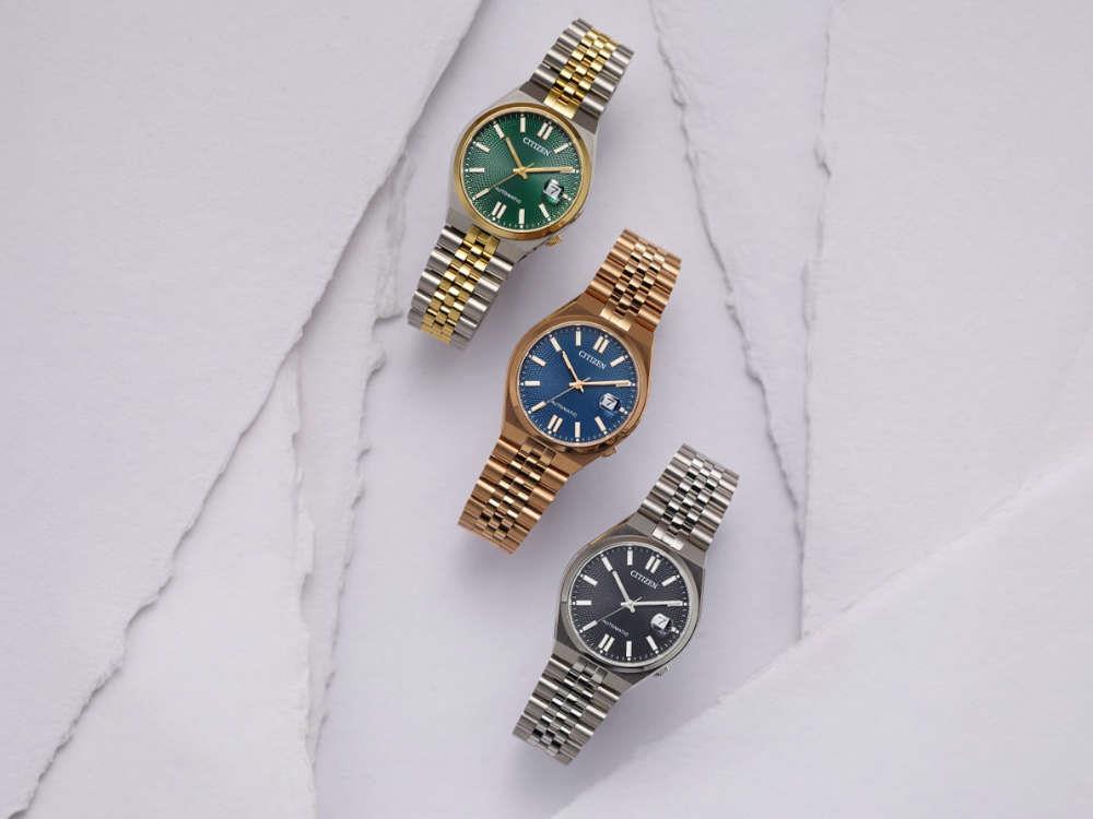 Montre Automatique Citizen Tsuyosa 60, 8310, 40 mm, Bleu, NK0023-57L