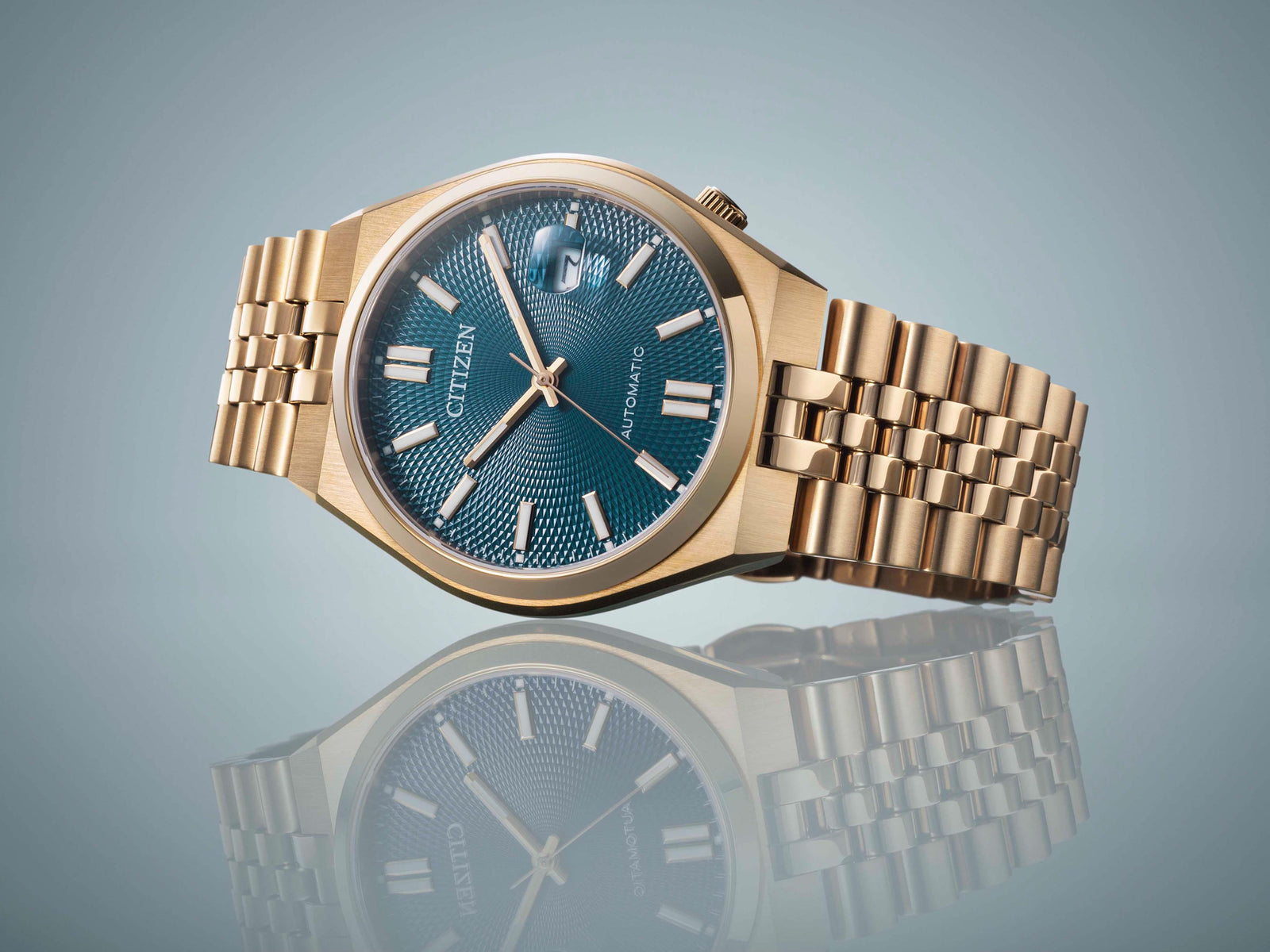 Montre Automatique Citizen Tsuyosa 60, 8310, 40 mm, Bleu, NK0023-57L