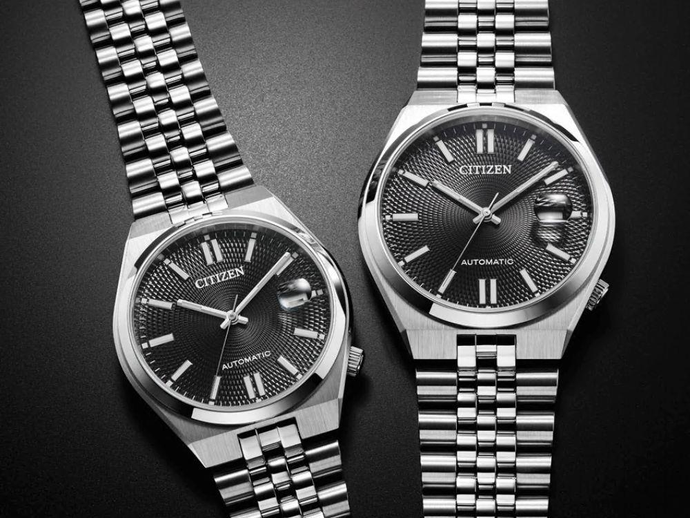 Montre Automatique Citizen Tsuyosa 60,, 37 mm, Noir, NK0030-51E