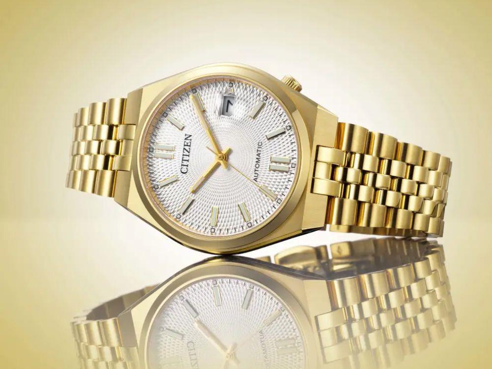 Montre Automatique Citizen Tsuyosa 60, Citizen 8310, 37 mm, Blanc, NK0032-56A