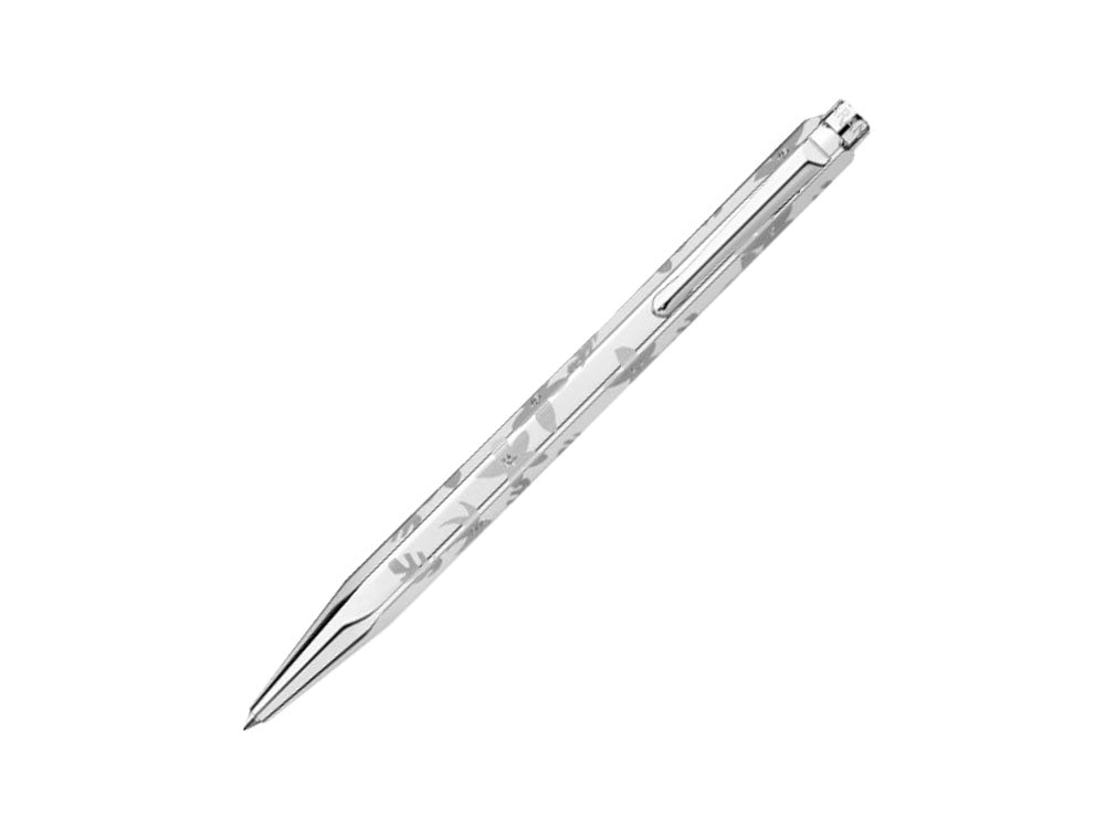 Stylo bille Caran d´Ache Ecridor Flowers, Palladium, Argent, 890.017