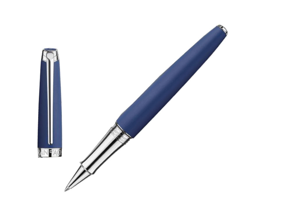 Roller Caran d'Ache Léman Blue Night Matt, Laque Mate, Bleu, Rhodium, 4779.449