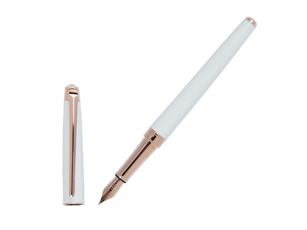 Stylo Plume Caran d´Ache Léman Slim White Rosegold, Blanc, C4791.001