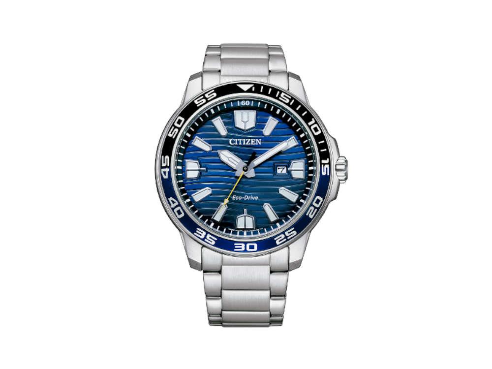 Montre à Quartz Citizen OF, Bleu, 45,5mm, 10 atm, AW1525-81L