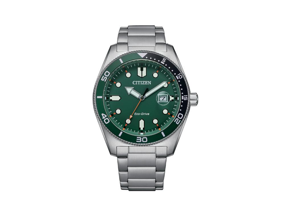 Montre à Quartz Citizen OF, Vert, 43 mm, 10 atm, AW1768-80X