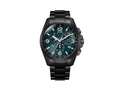 Montre à Quartz Citizen Radio Controlled Crono Pilot, 45,4mm, Vert, CB5925-82X