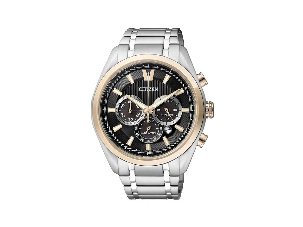 Montre Citizen Super Titanium, Eco Drive B620, 43 mm, Noir, 10 atm, CA4014-57E