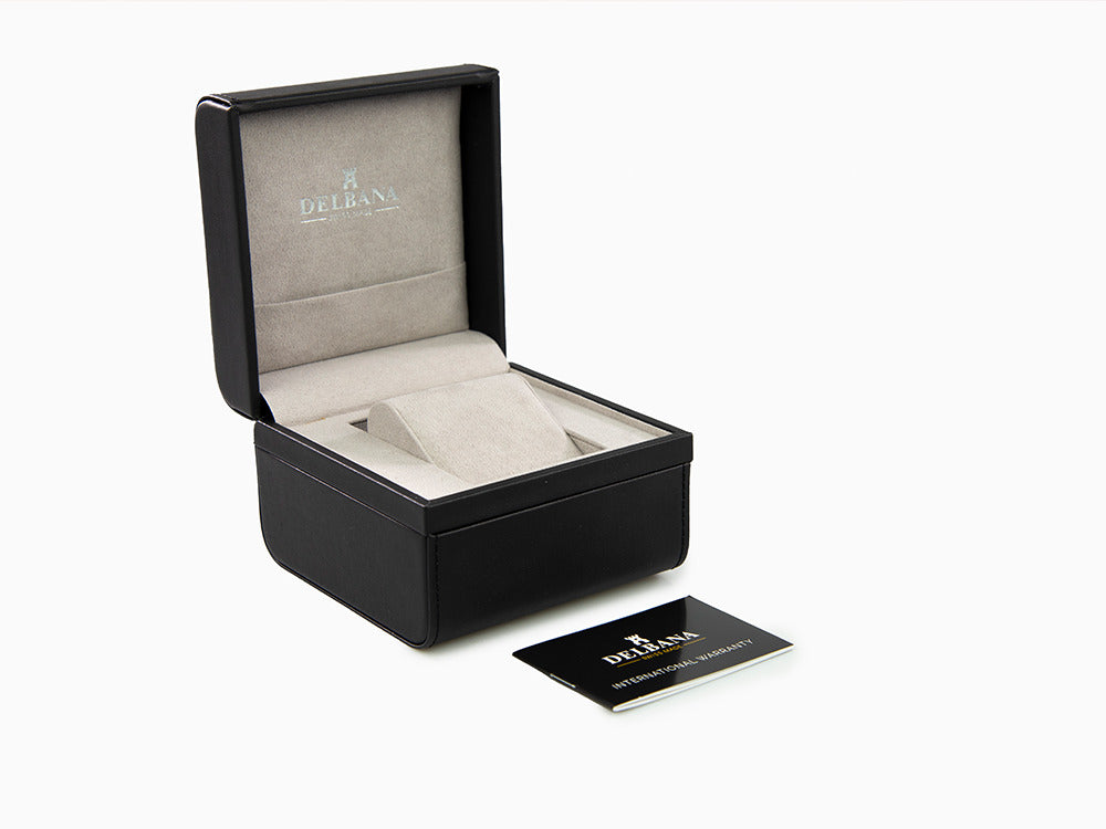 Montre à Quartz Delbana Dress Villanova, Blanc Nacre, 32 mm, 41701.613.1.514